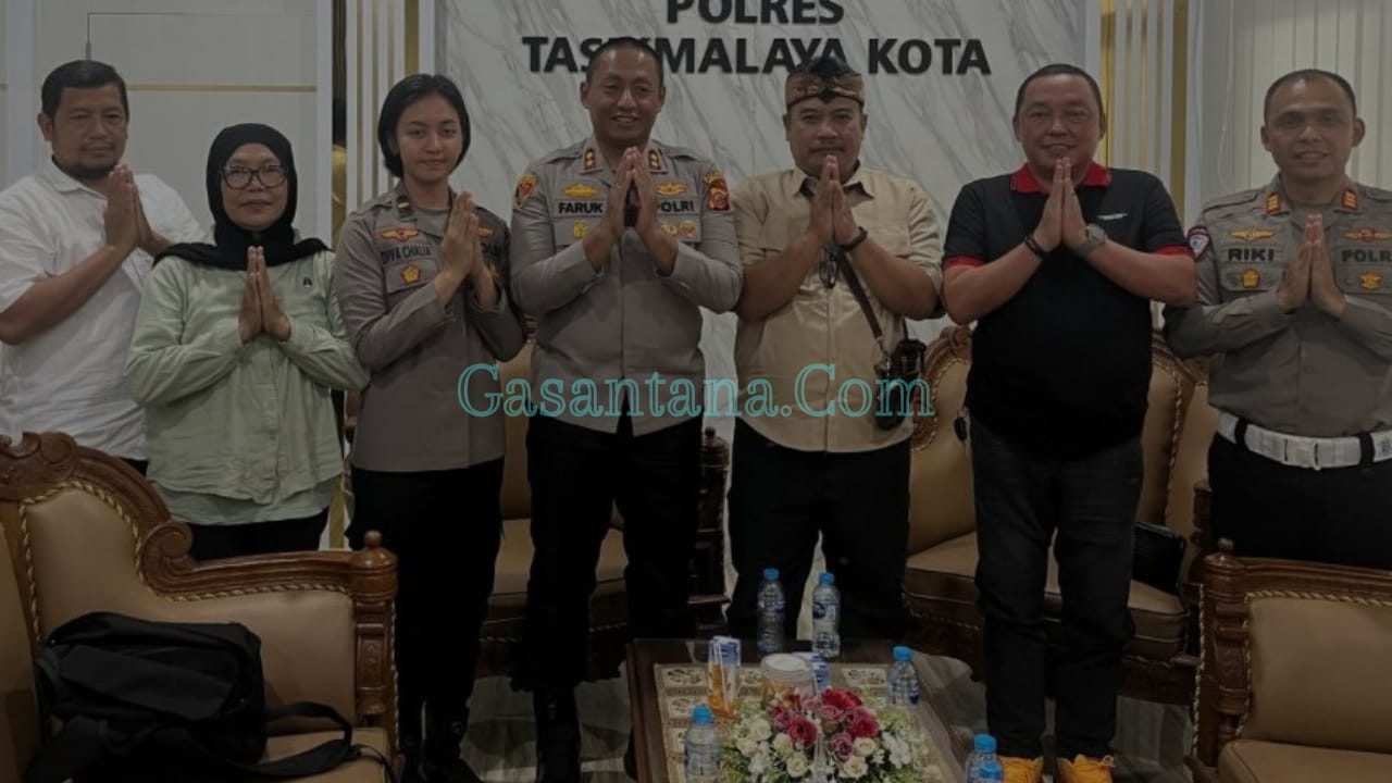 Pererat Hubungan dengan Warga | Kapolres Tasikmalaya Kota Gelar Silaturahmi Bersama Gasantana