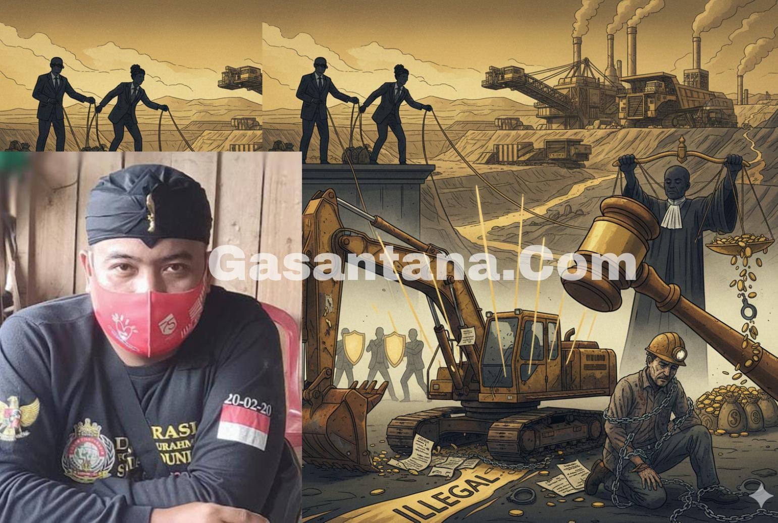 Bongkar Jaringan Aktor Besar di Balik Tambang Emas Ilegal Cineam, Karangjaya - Tasikmalaya