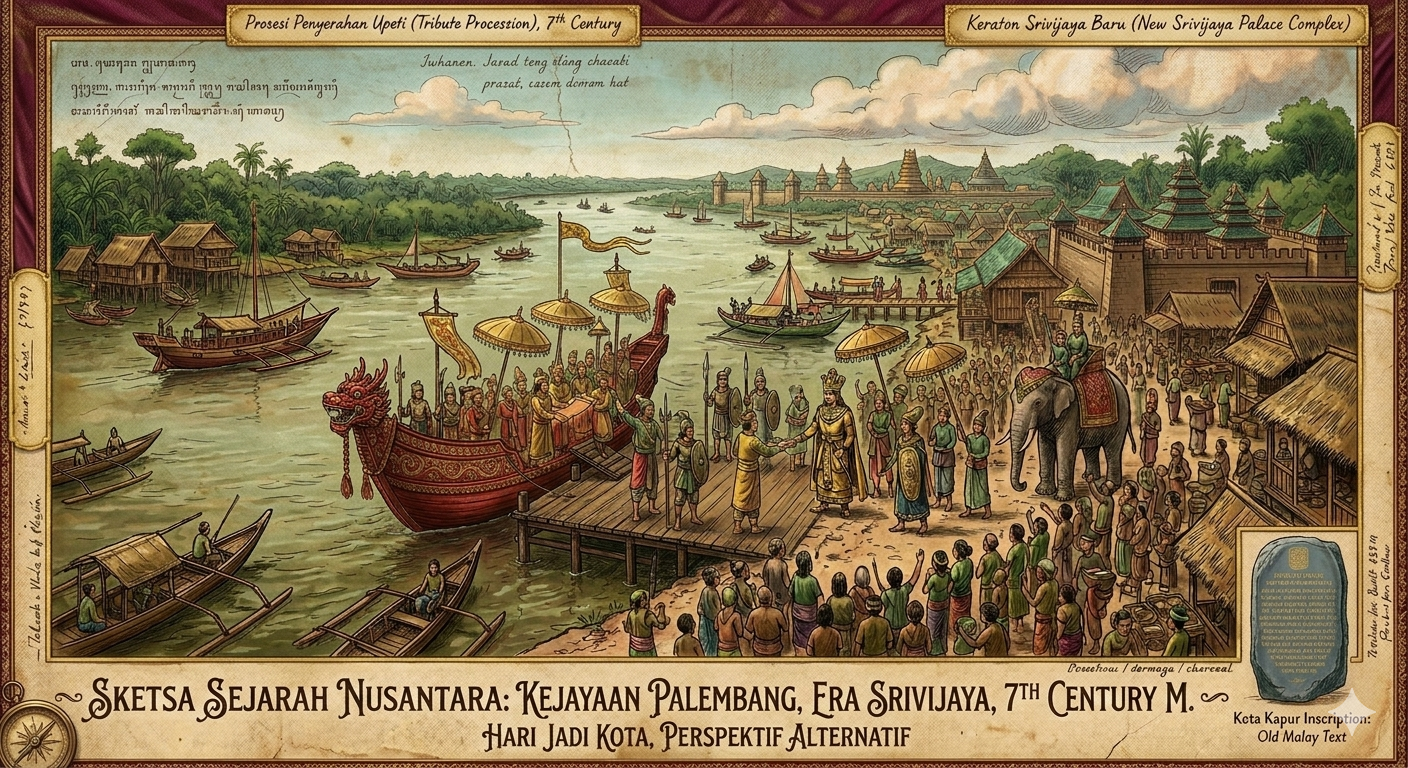 DJEJAK SEJARAH NUSANTARA HARI INI 17 JUNI 2026 HARI JADI KOTA PALEMBANG 683 M DAN HARI RAYA GALUNGAN UMAT HINDU