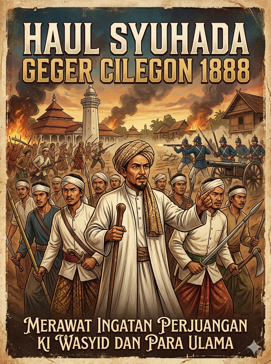 MERAWAT INGATAN GEGER CILEGON 1888 - MENGETUK PINTU SEJARAH  UNTUK GELAR PAHLAWAN NASIONAL KI WASYID